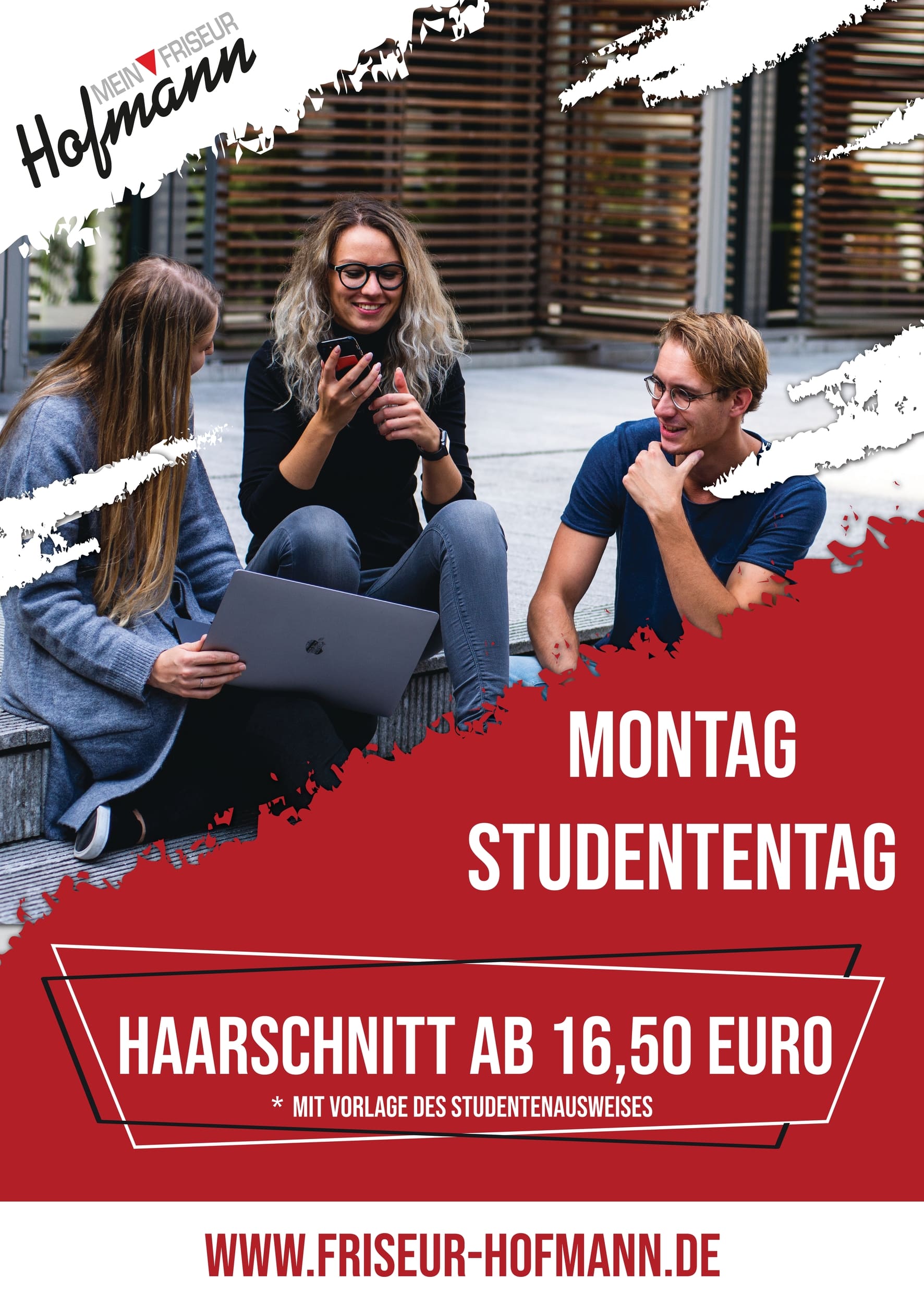 2025_Studenten_Plakat_din_a1_4_0_farbig_einseitig_bedruckt_3 Montag - Studententag beim Frisör Hofmann